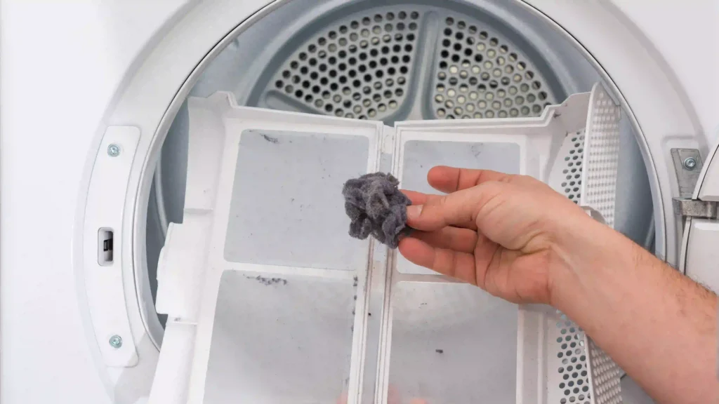 Limpeza de filtro de máquina de lavar